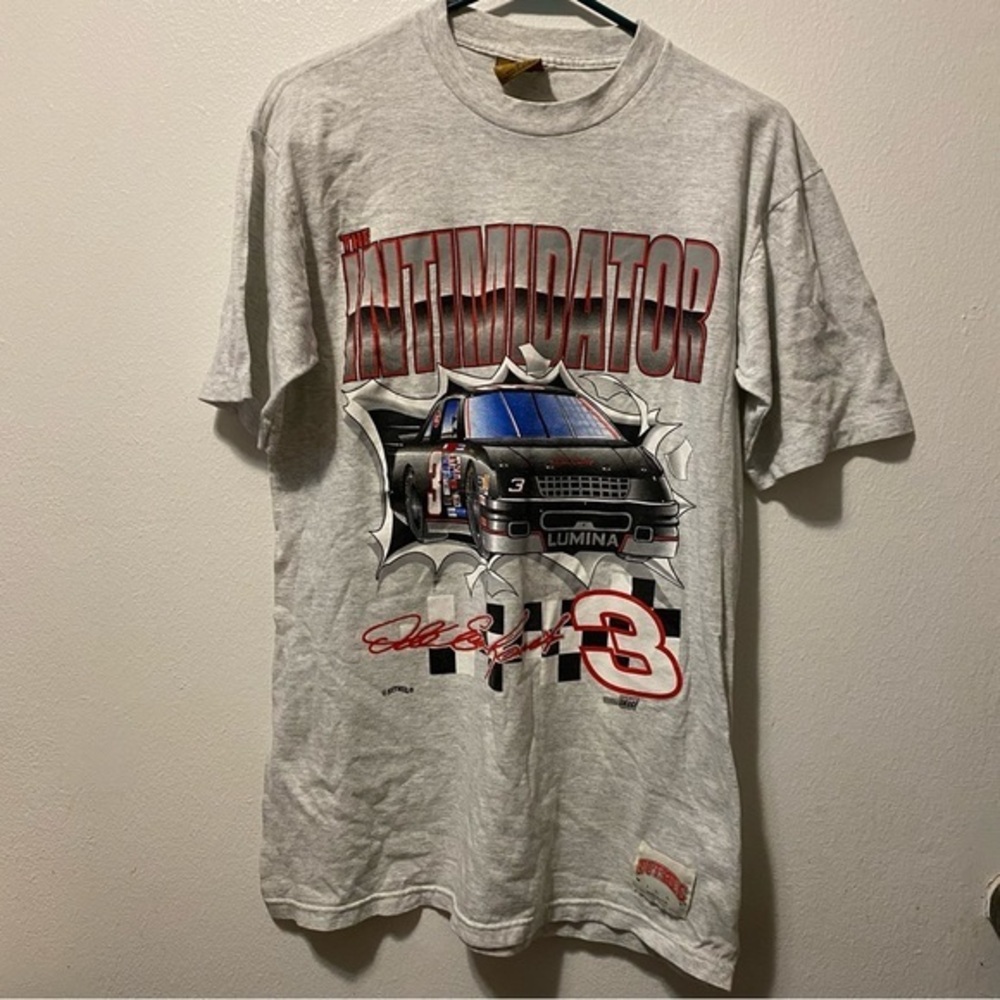 Vintages Shirt The intimidator Dale Earhart Mens Size M Nutmeg Made In‎ U.S.A - Picture 2 of 13